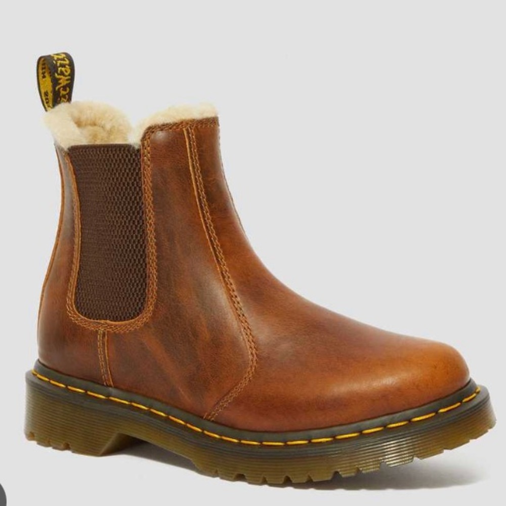 Dr. Martens Faux Fur-Lined 2976 Leonore Orleans Chelsea Boots